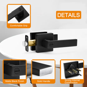Sopoby heavy-duty door lever made of zinc alloy and brass for durability in humid spaces