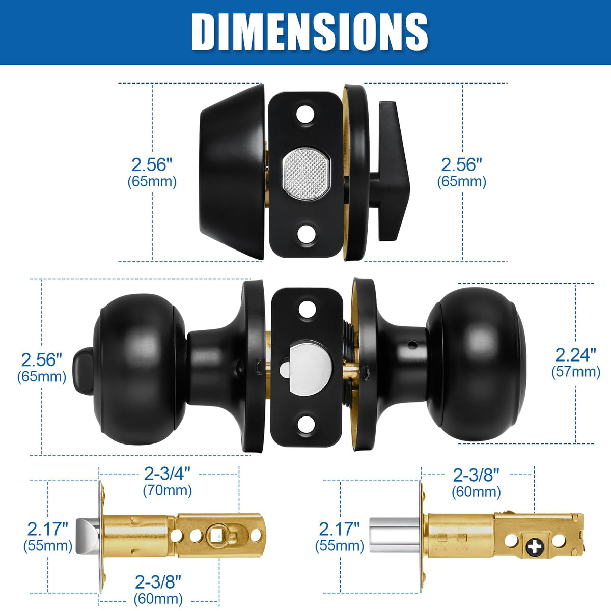 Sopoby installation kit with included screws and instructions for quick fit.
