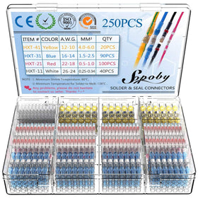 Sopoby solder-seal wire connectors kit for durable electrical connections in automotive projects.