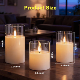 SORALEK candles in 4-6 inch heights for layered décor.