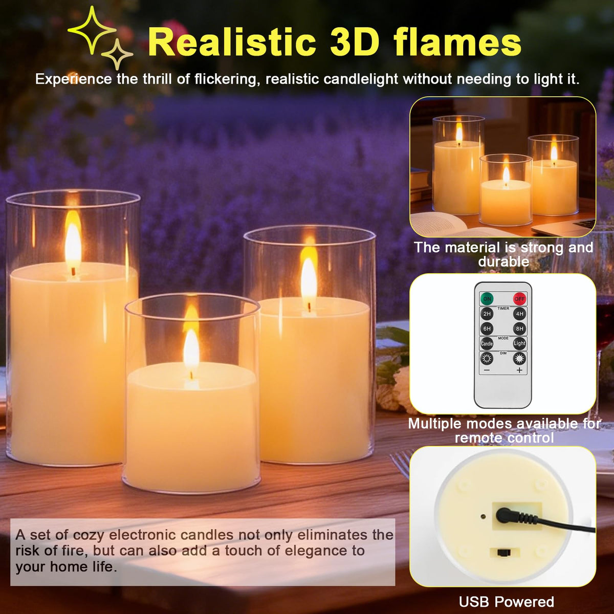 SORALEK safe acrylic candles ideal for homes with kids and pets.