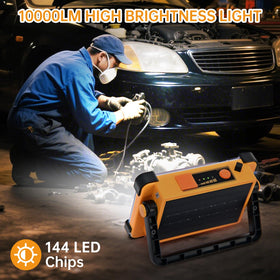 Sorgracer Rechargeable Flood Light with adjustable stand for versatile setups