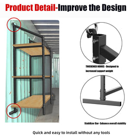 SORQINOTER powder-coated steel construction resists rust for long-term use.