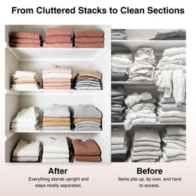SortNStore closet organization in a compact setup for neatly separated items.