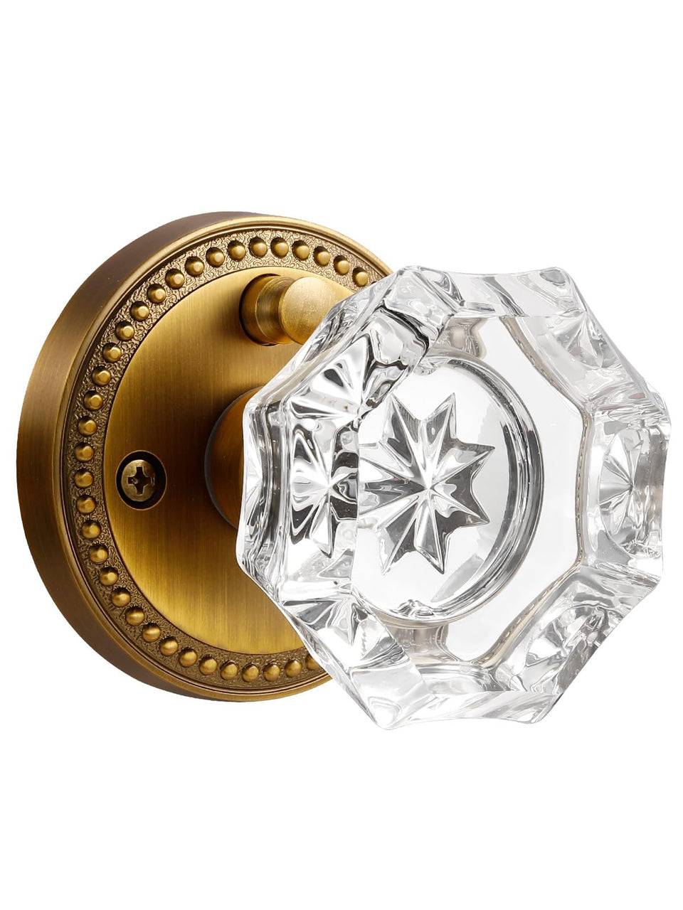 SORWDUERM antique brass door knob privacy function for interior doors