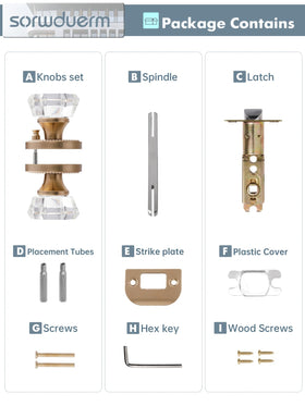 SORWDUERM glossy champagne bronze finish adds luxury to doors