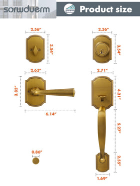 SORWDUERM includes complete installation accessories and instructions.