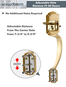 SORWDUERM reversible handle fits left or right-handed doors easily.