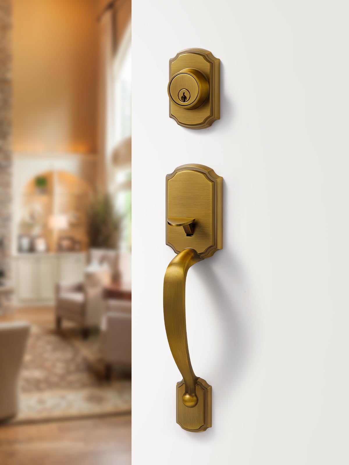 SORWDUERM reversible lever-handle fits both-handed doors.