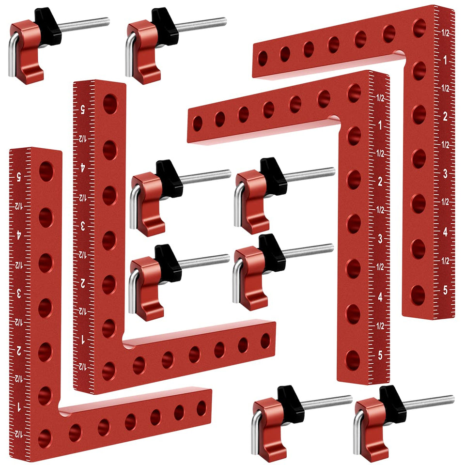 SOSERIVD 90-degree clamp for precise right-angle joints in woodworking projects.