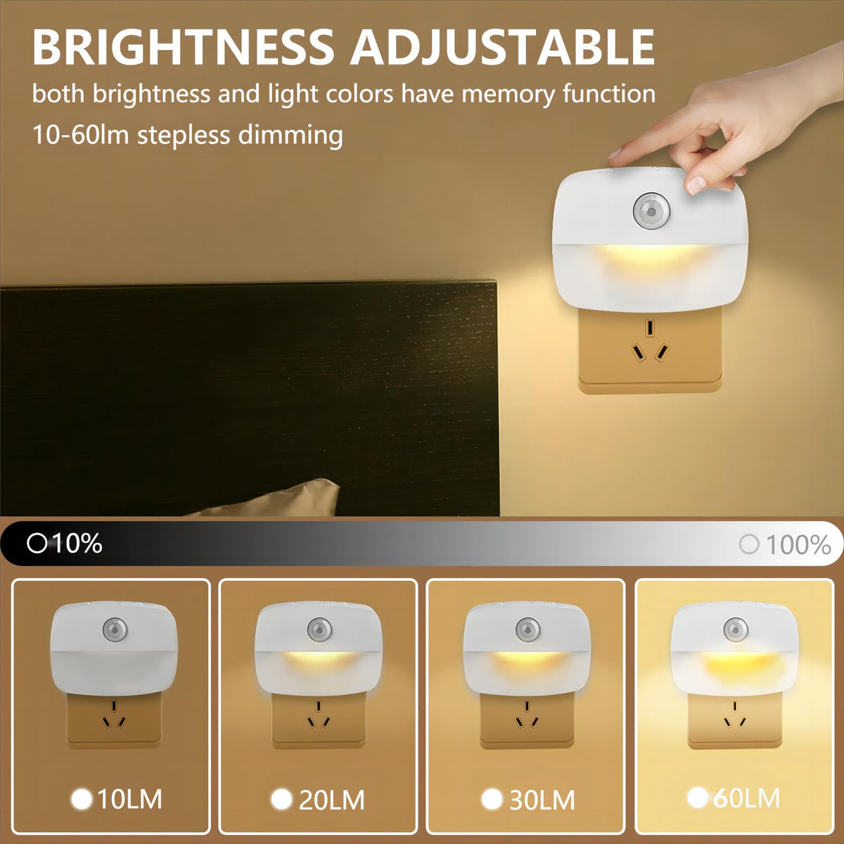 Sossi flame-retardant night light design for safe, reliable use.