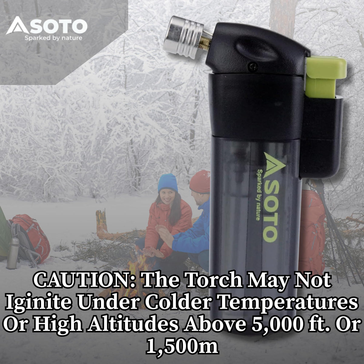 SOTO Pocket Torch camping use for lighting campfires and stoves
