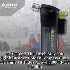 SOTO Pocket Torch camping use for lighting campfires and stoves