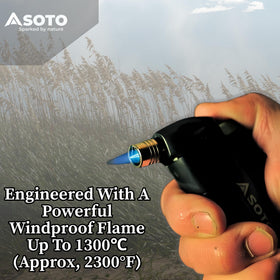SOTO Pocket Torch safe grip ensures secure handling during use