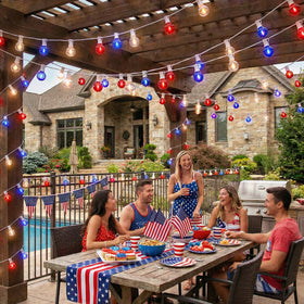 SOTOPOO memorial day 4th of july decor creates festive ambiance.
