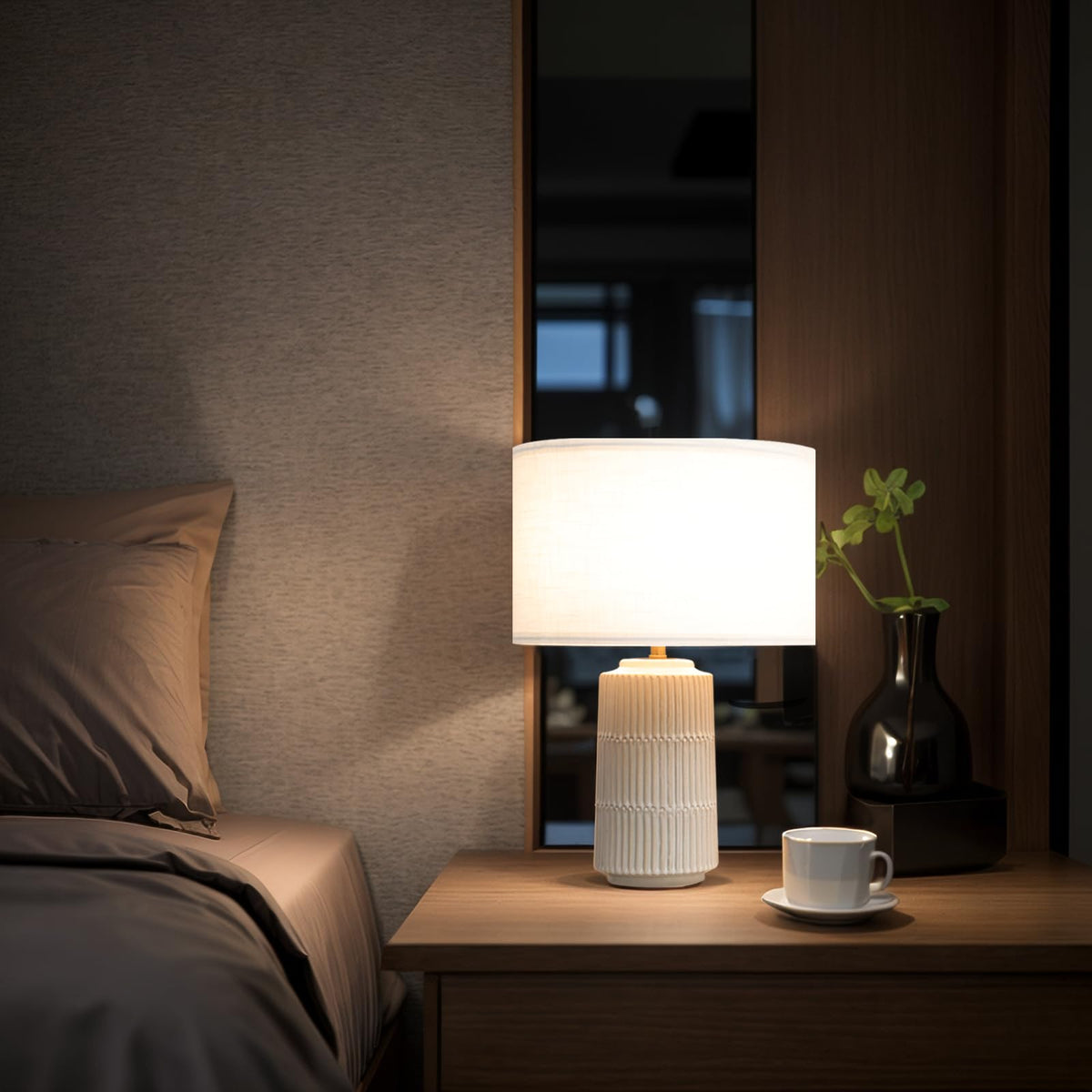 SOTTAE lamps feature a stable base with felt pad to prevent tipping