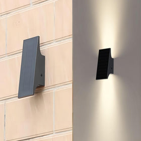 SOTTLOT solar outdoor light with up-down glow for enhanced exterior illumination