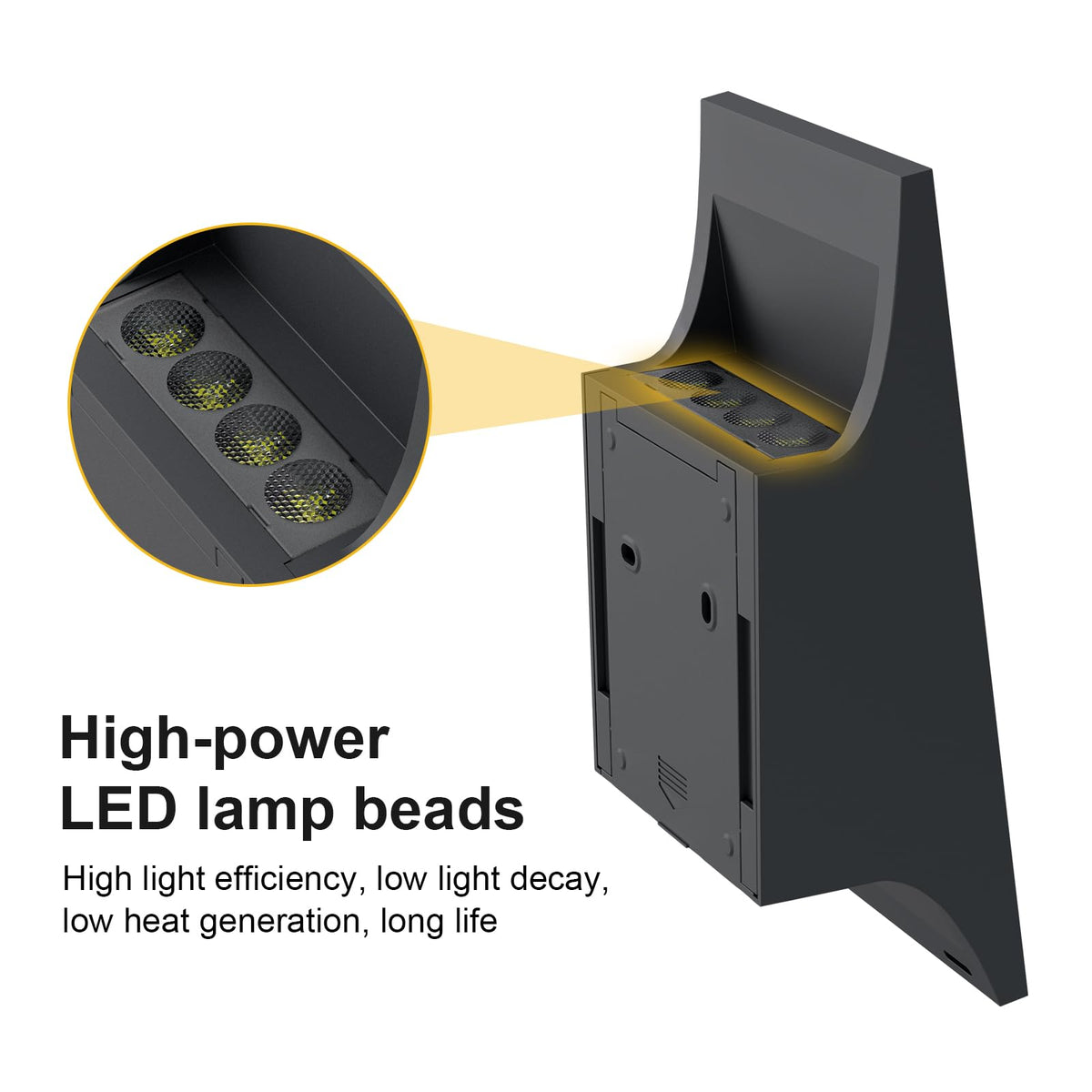 SOTTLOT wall-mounted solar lights easy installation without wiring.