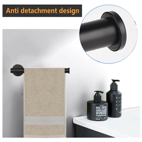 Included hardware enables easy wall installation.
