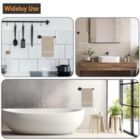 Matte black finish resists corrosion for contemporary bathrooms.