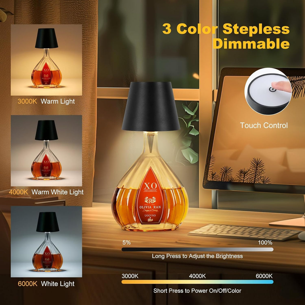 SOUDFK ambient lighting enhances rooms with soft, inviting glow.