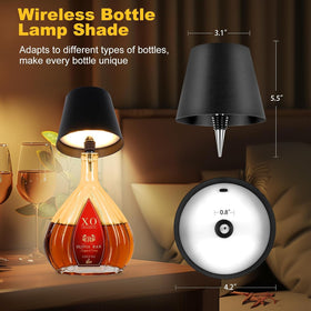 SOUDFK bottle lamp dimmable LED creates customizable ambient lighting.