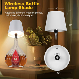 SOUDFK bottle lamp outdoors on a patio for intimate lighting