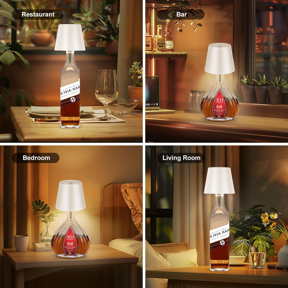 SOUDFK portable bottle lamp ideal for reading at night