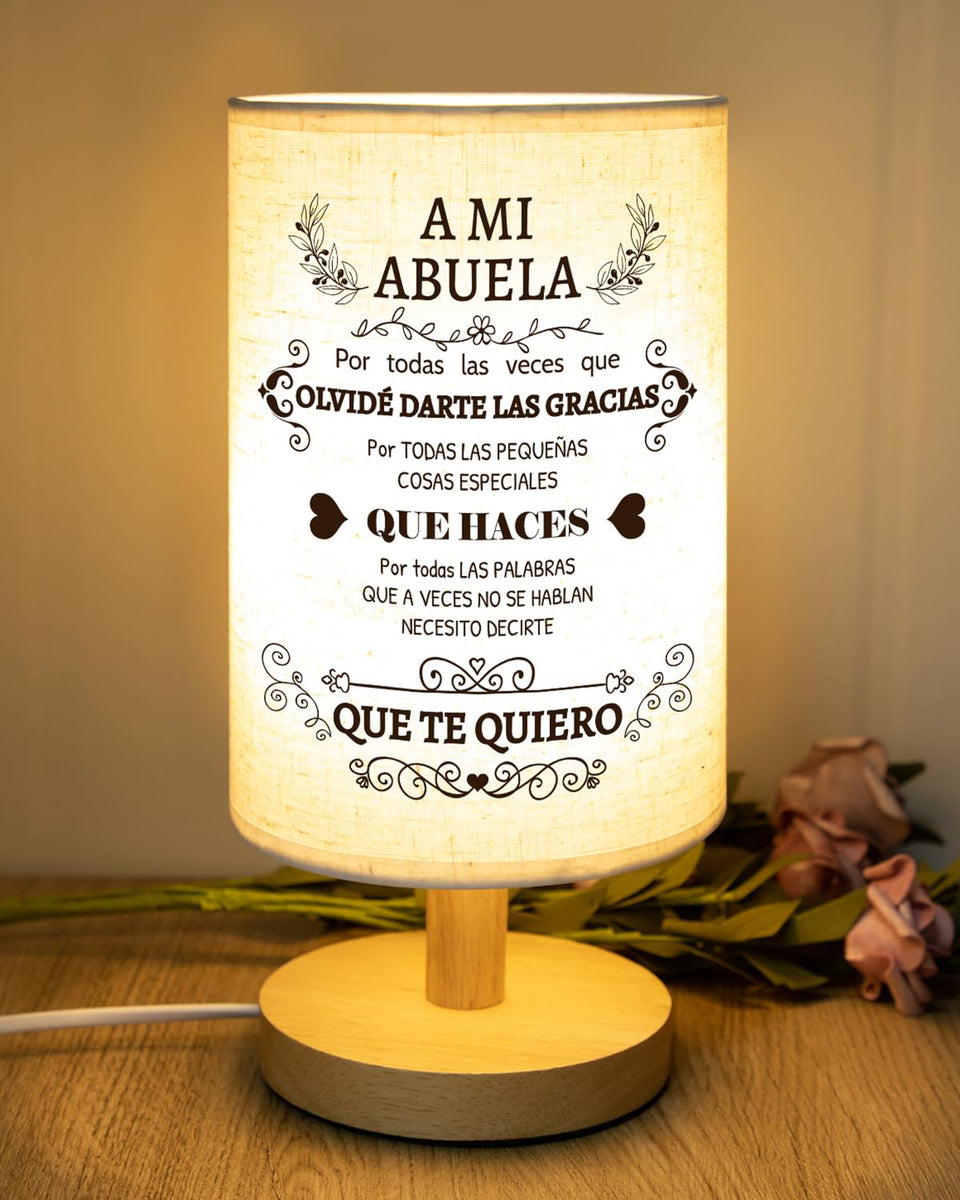 SOUHONEY Abuela desk lamp base with warm wood tones for cozy decor