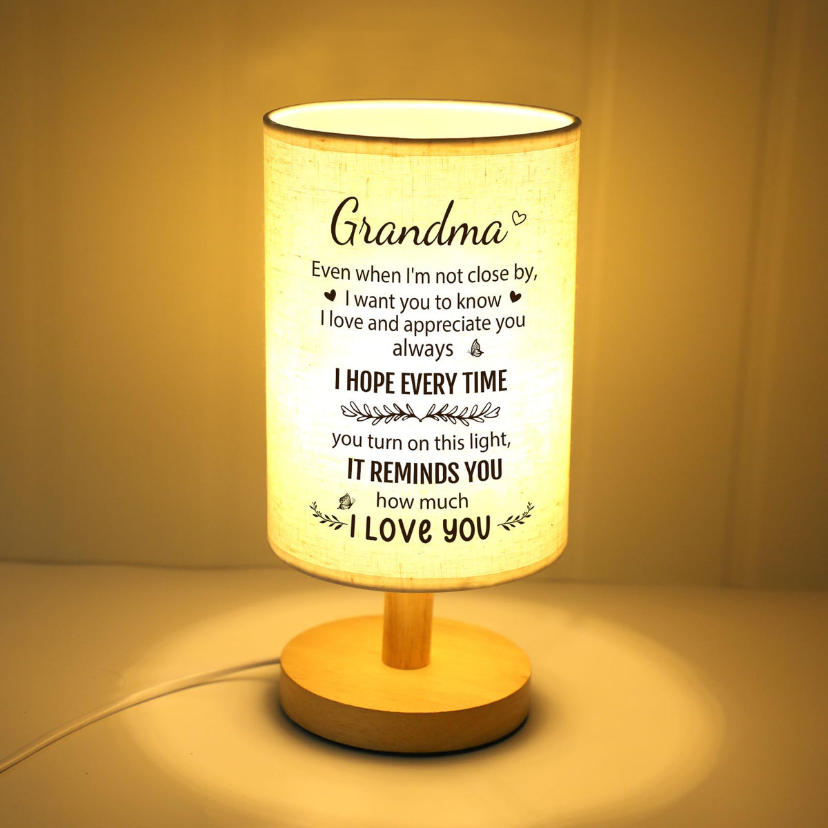 SOUHONEY warm glow bedside lamp for late-night stories