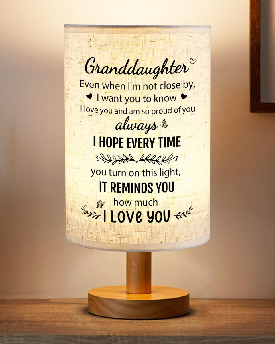 SOUHONEY granddaughter gift lamp with heart pattern adds charm and safe, soothing light.