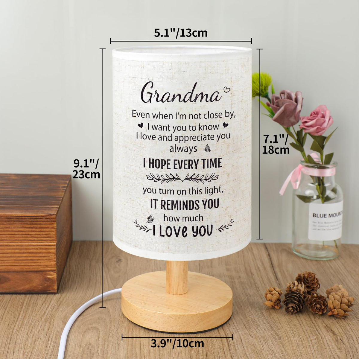 SOUHONEY grandma desk lamp at night for reading and relaxing