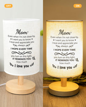 SOUHONEY mom lamp featuring warm words that express love and appreciation