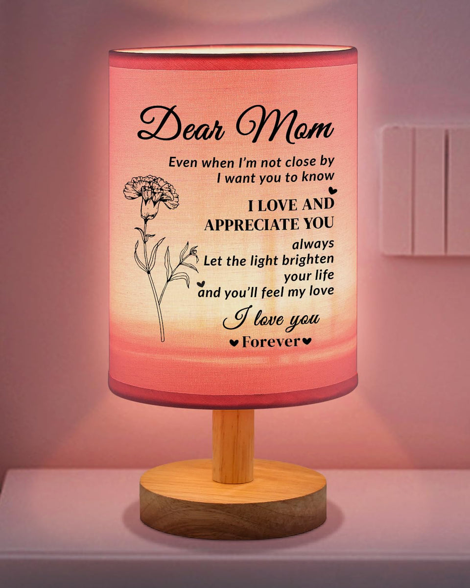 SOUHONEY mother lamp with pink bedside glow for cozy rooms