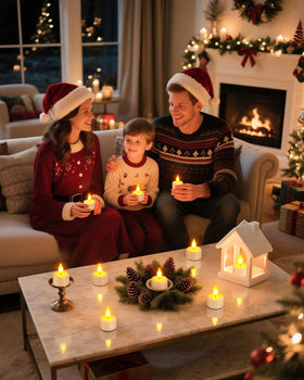 SoulBay Christmas table tea light adds festive, subtle glow
