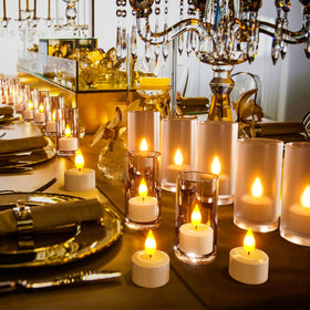 SoulBay flickering tealight mimics real flame for cozy ambiance.