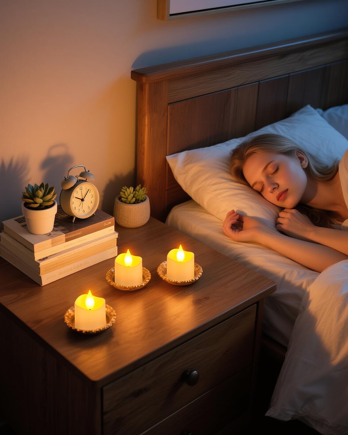 Emergency light option with SoulBay candles during power outages.