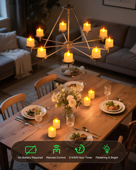 Close-up of SoulBay flicker showing realistic LED candle movement.