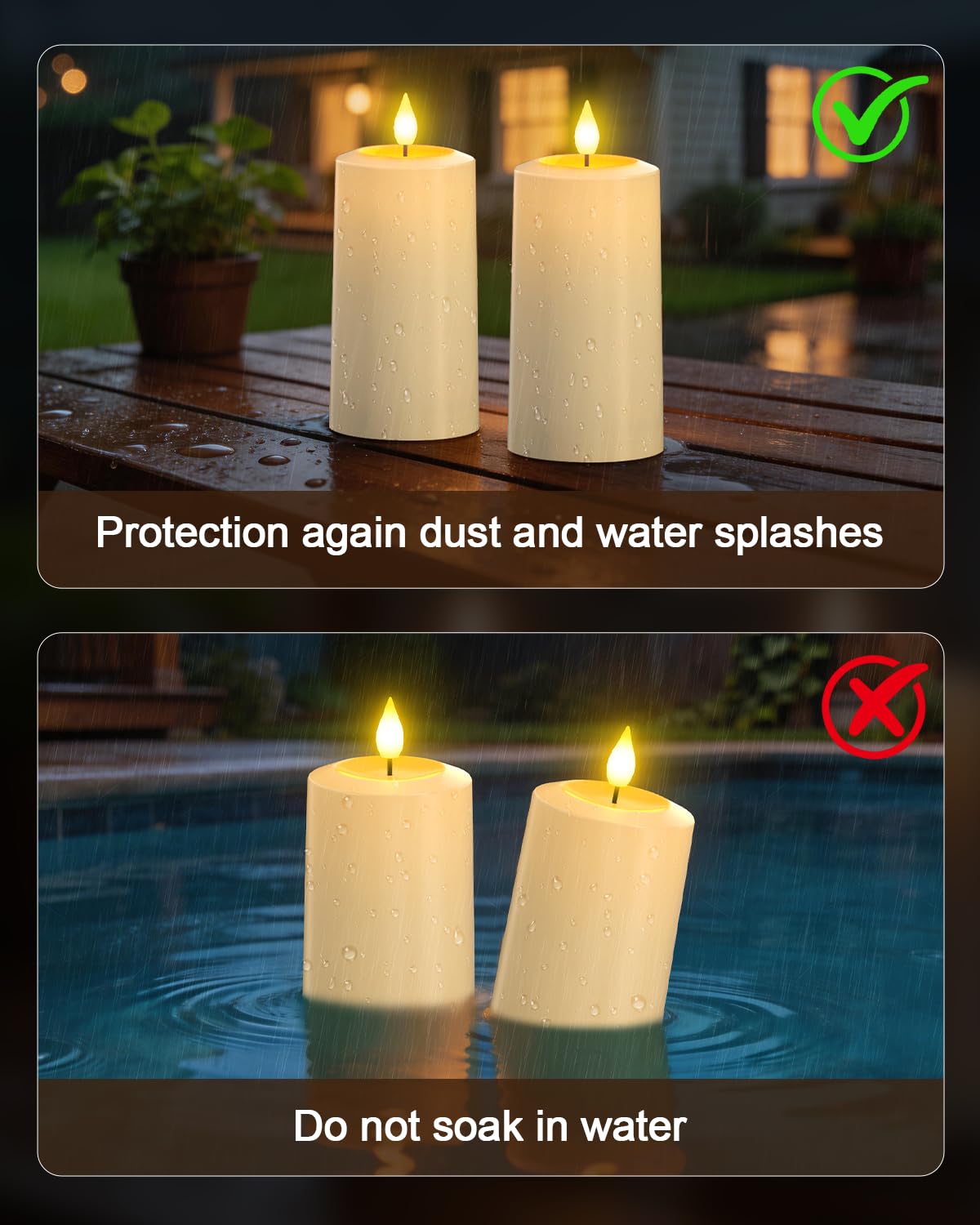 SoulBay candle with five brightness levels for customizable mood