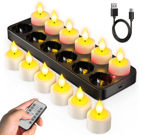 SoulBay flameless tea light with remote control for easy mood lighting
