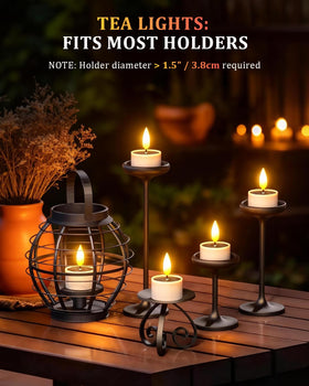 SoulBay solar tea lights waterproof candles suitable for outdoor use