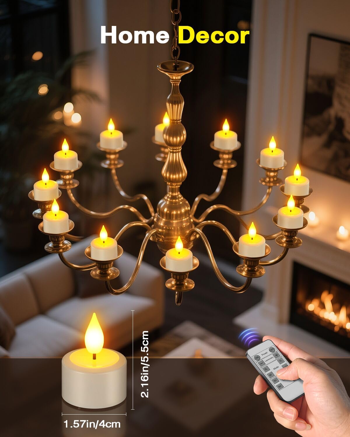 SoulBay warm ambiance tea light adds cozy glow to any space