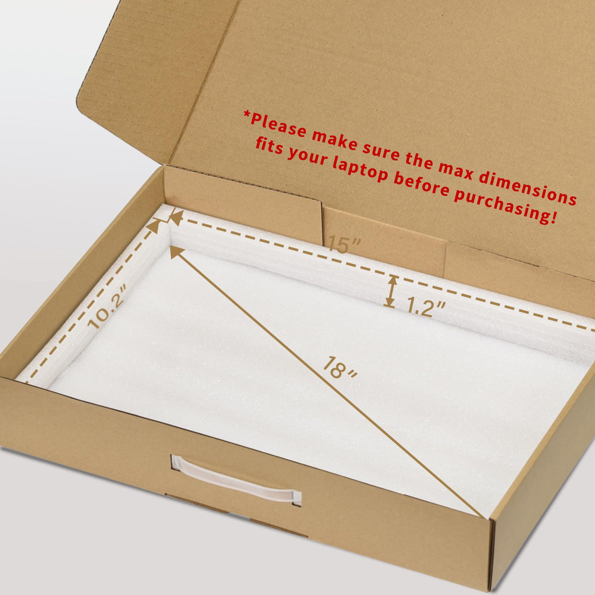SOUNDANCE laptop box cuttable foam cushions prevent sliding and protect edges