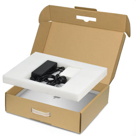 SOUNDANCE laptop box with foam bottom protects the laptop during transit