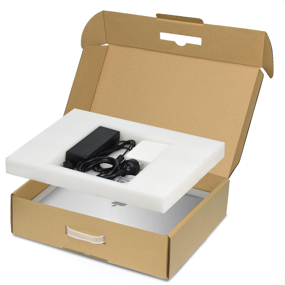 SOUNDANCE laptop box with foam bottom protects the laptop during transit