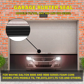 Sousery foam-core compatible seal fits Wayne Dalton foam doors.