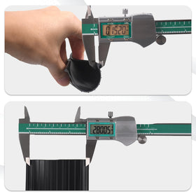 Sousery bottom weather seal in-track installation demonstrating a two-person setup.