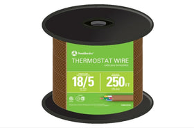 Southwire 18/5 thermostat wire 250 ft brown jacket for HVAC and alarm wiring