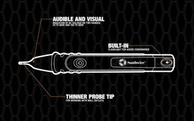 Southwire 40126N NCV detector flashlight on for dark spaces