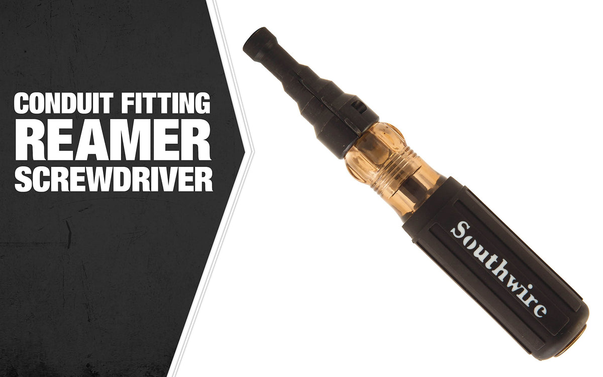 Southwire conduit fitting reaming screwdriver cushioned grip for comfortable use
